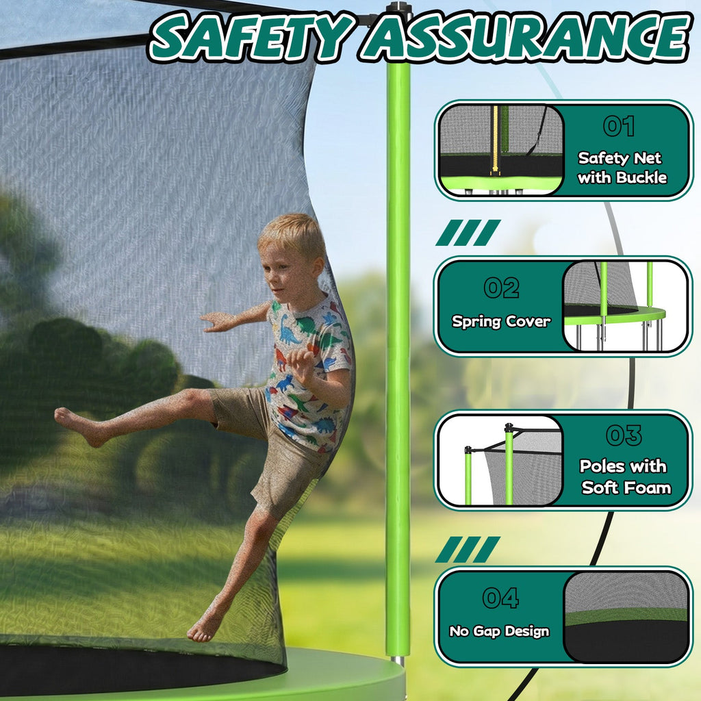 14FT Trampoline with Enclosure Net