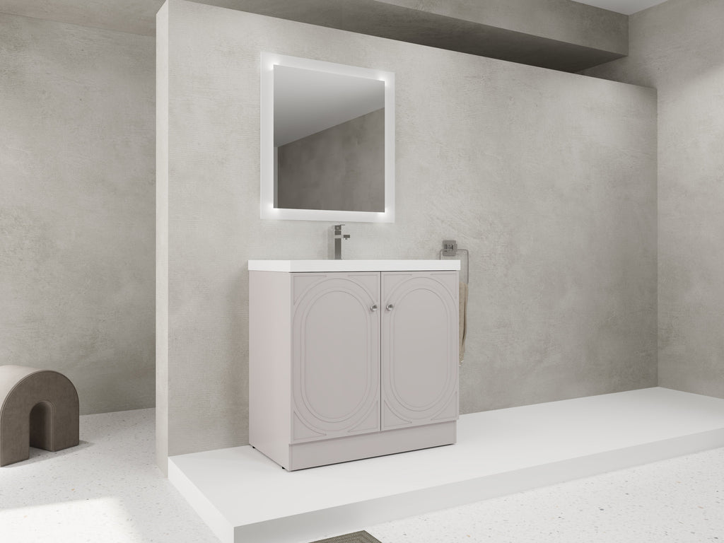 36" Freestanding Bathroom Vanity with Resin Sink