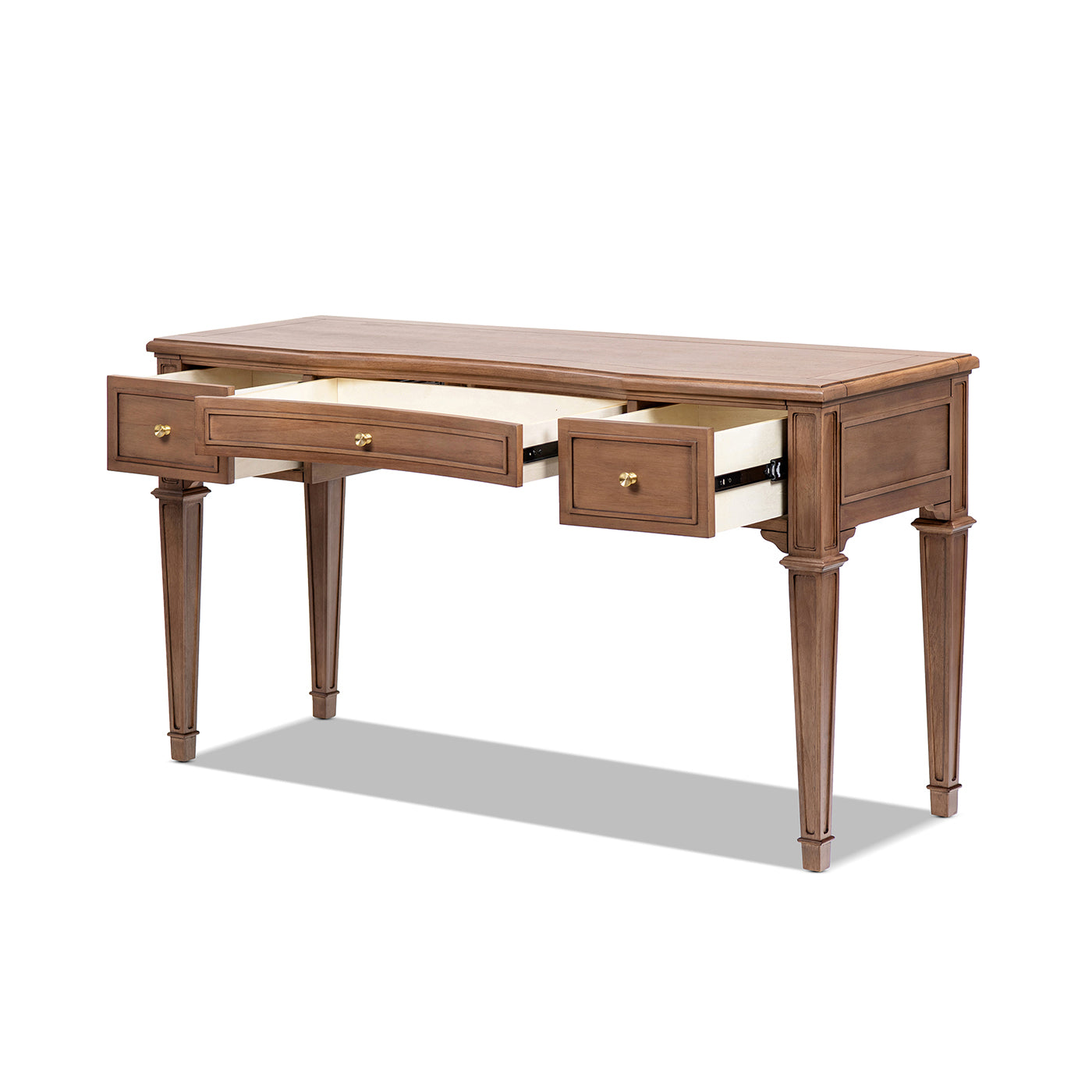 Dauphin 55" 3-Drawer Wood Executive Desk