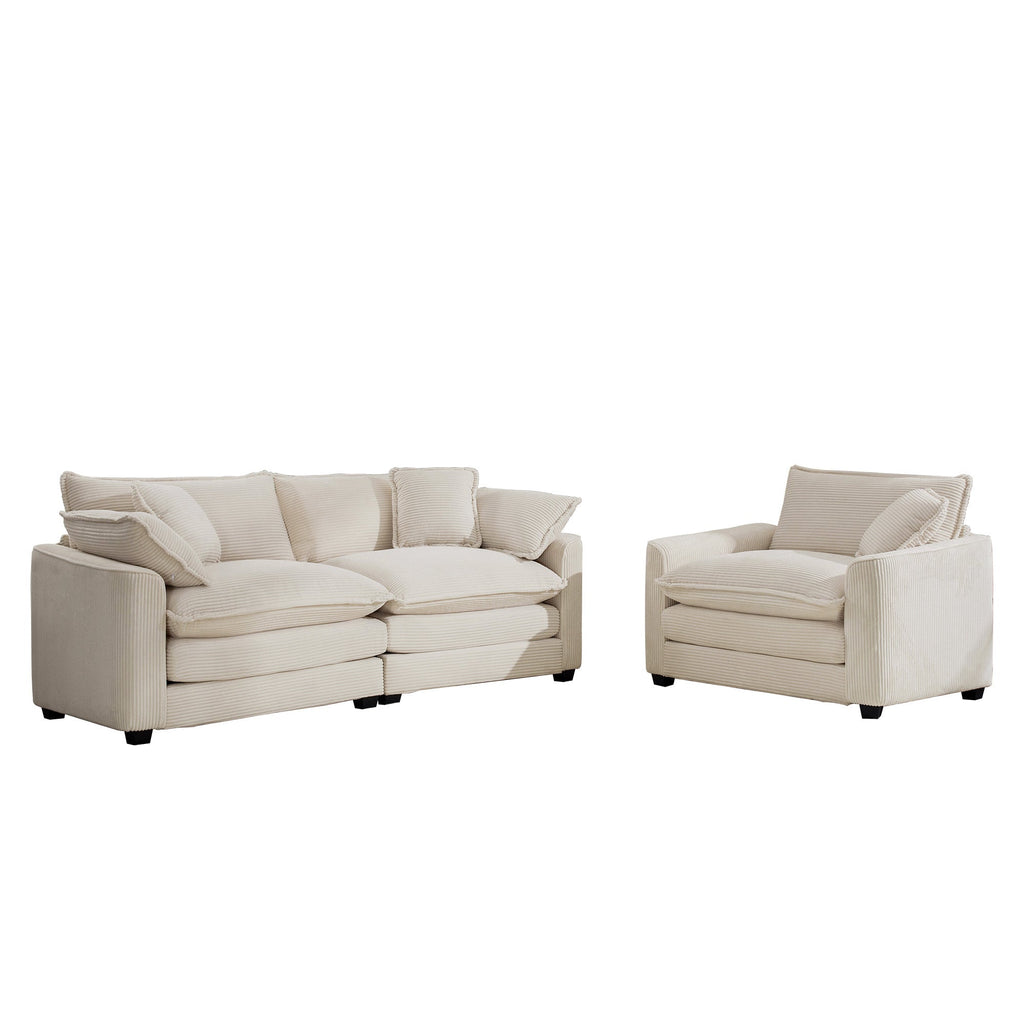 Modern Living Room Sofa Two-Piece Set