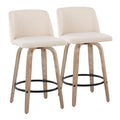 Mid-Century Modern Fixed Height Counter Stool