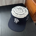 American Style Patchwork 3D Letters PF Flat Top Flat Brim Hat, Fashionably Stylish And Versatile Street Hip-Hop Hat