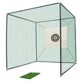 10x10x10ft Golf Practice Net Cage with Metal Frame Hitting Net Kit