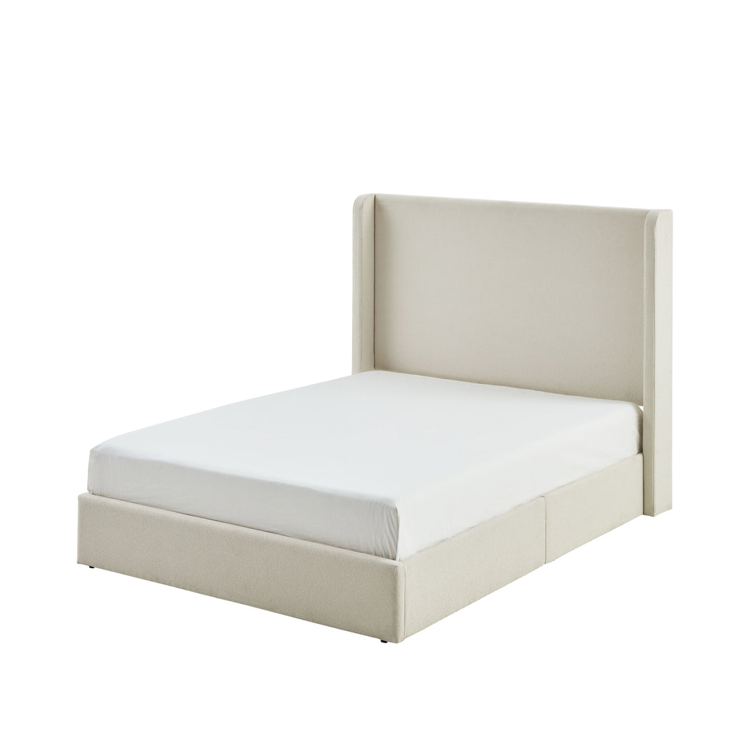 Carmen Upholstered Wingback Bed Frame