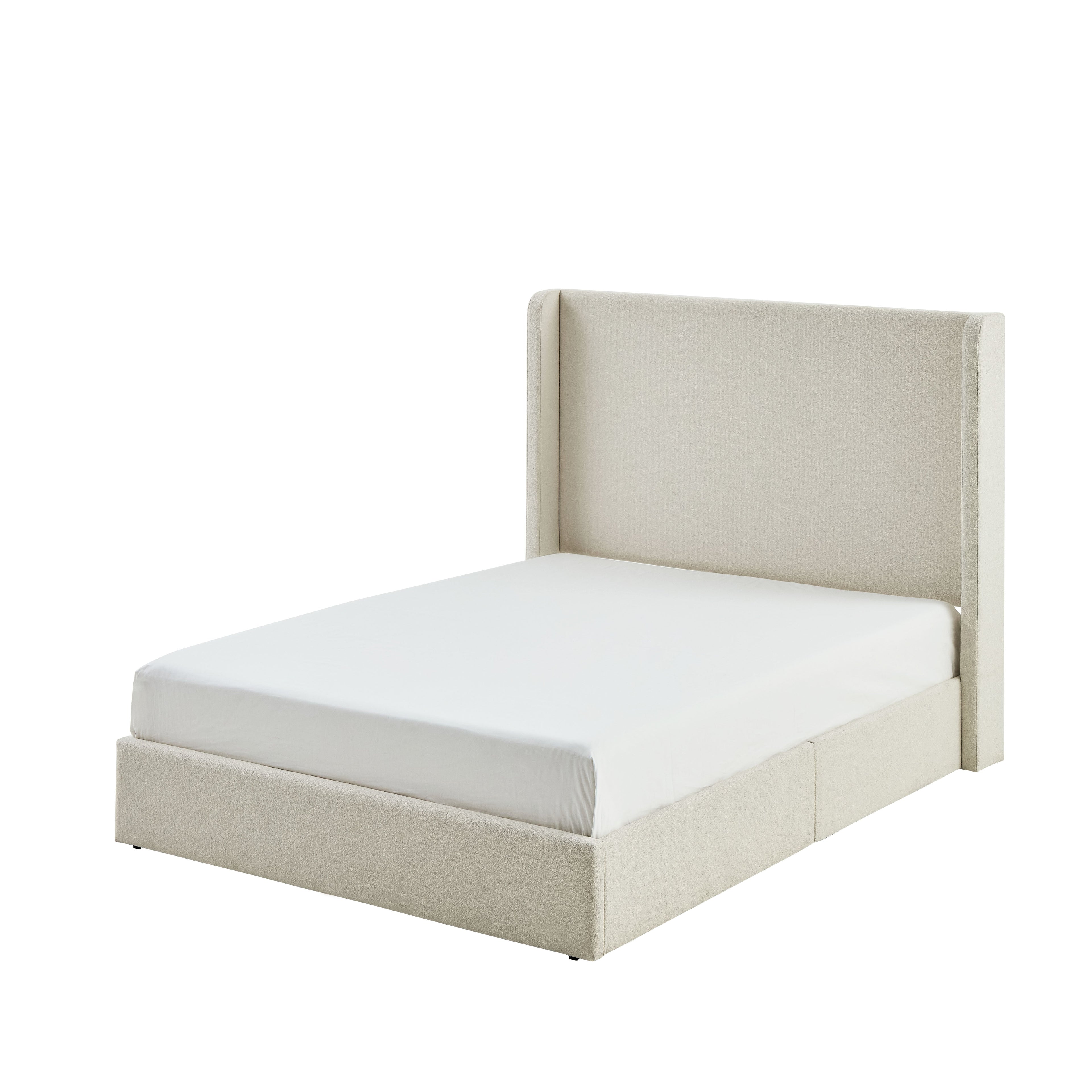 Carmen Upholstered Wingback Bed Frame