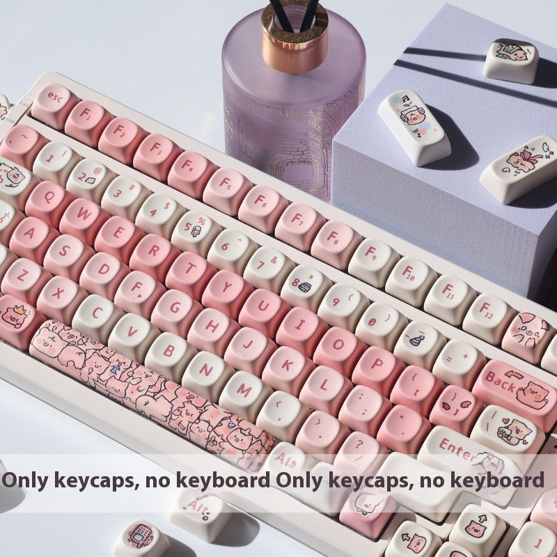 Fragrant Pig Key Cap MOA Height PBT Key Cap Five-sided Sublimation Cute