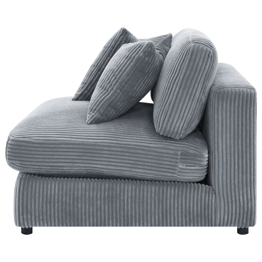 Cassidy Fog Upholstered Armless Chair