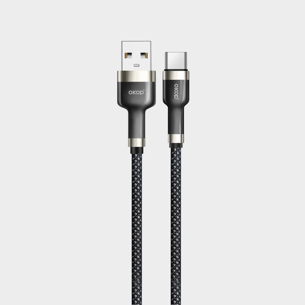 KP-318 Braided 65W Fast-Charging Data Cable Durable Overcharge Protection Type-C Compatible With Apple Android And Huawei