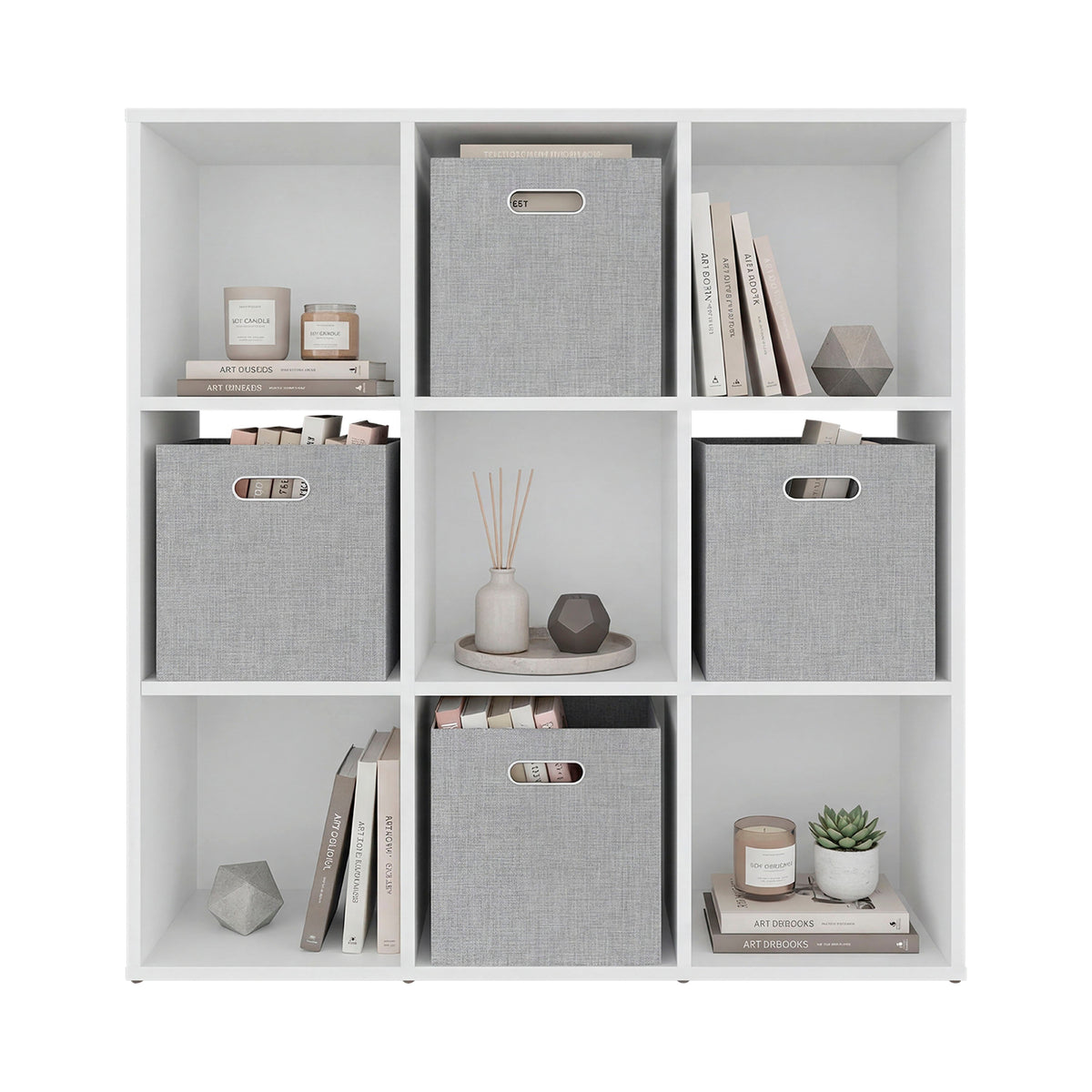 Lena 9-Cube Storage Organizer Bookcase
