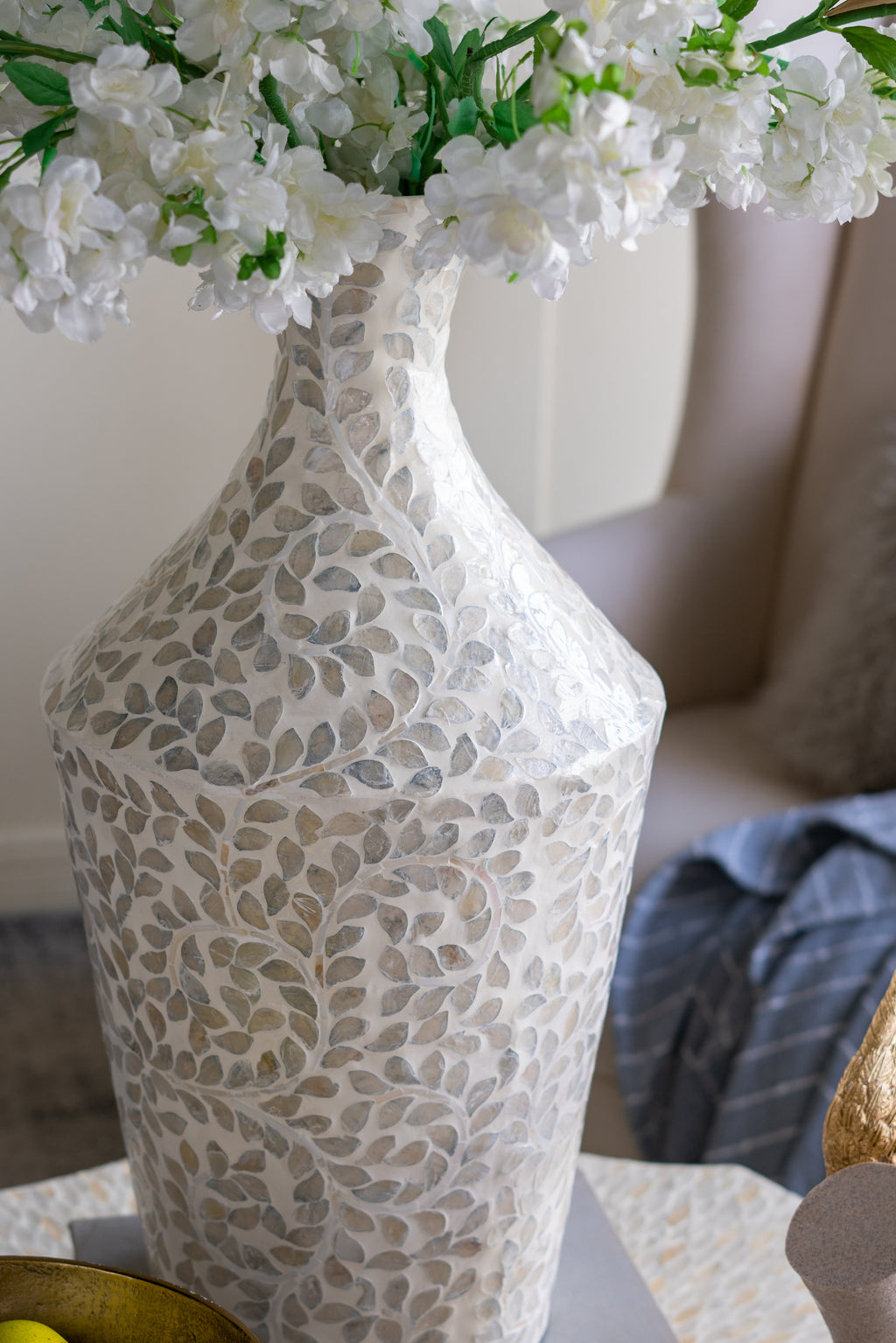 D9.8x19.7" Decorative Paper Powder Vase