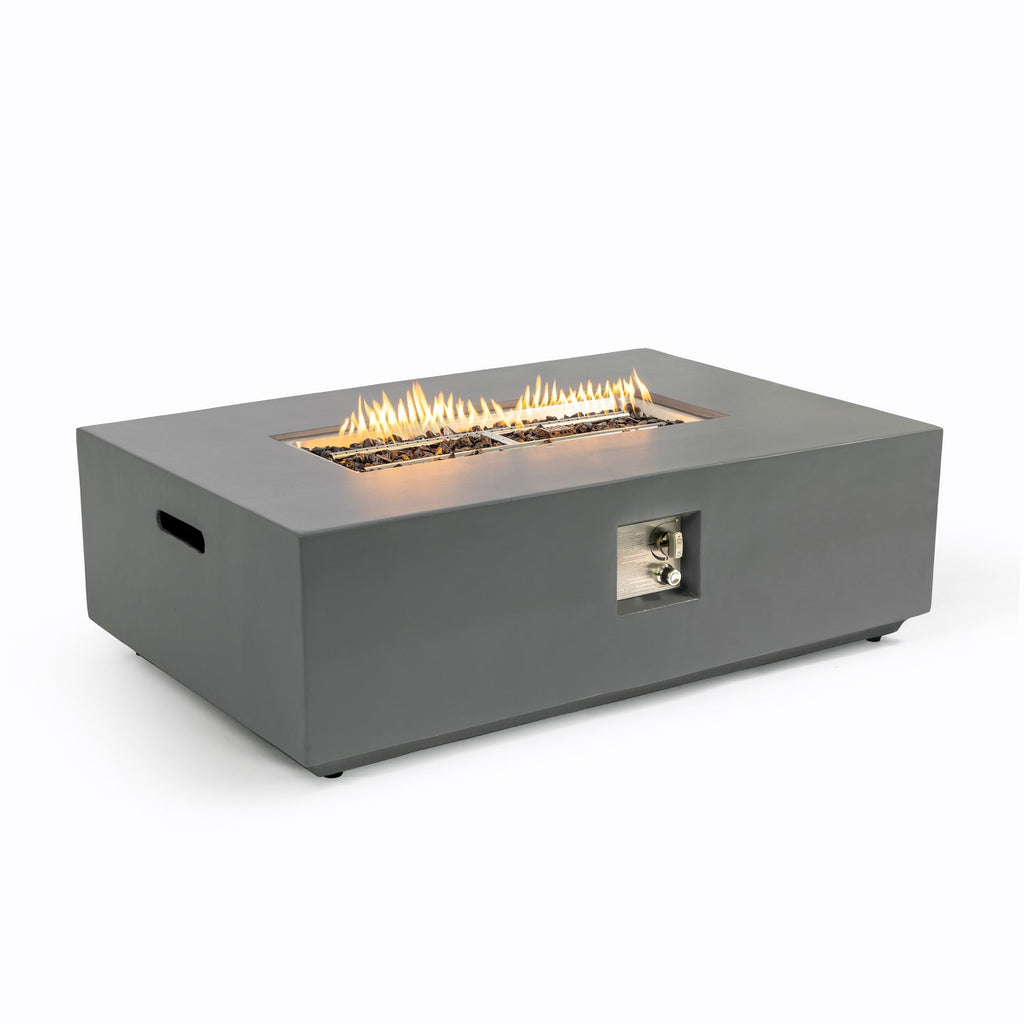 Concrete Propane/Natural Gas Fire Pit Table