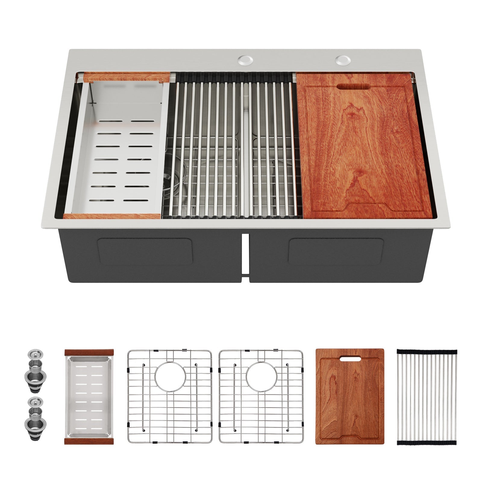 Topmount Drop In Kitchen Sink - 33"x 22"