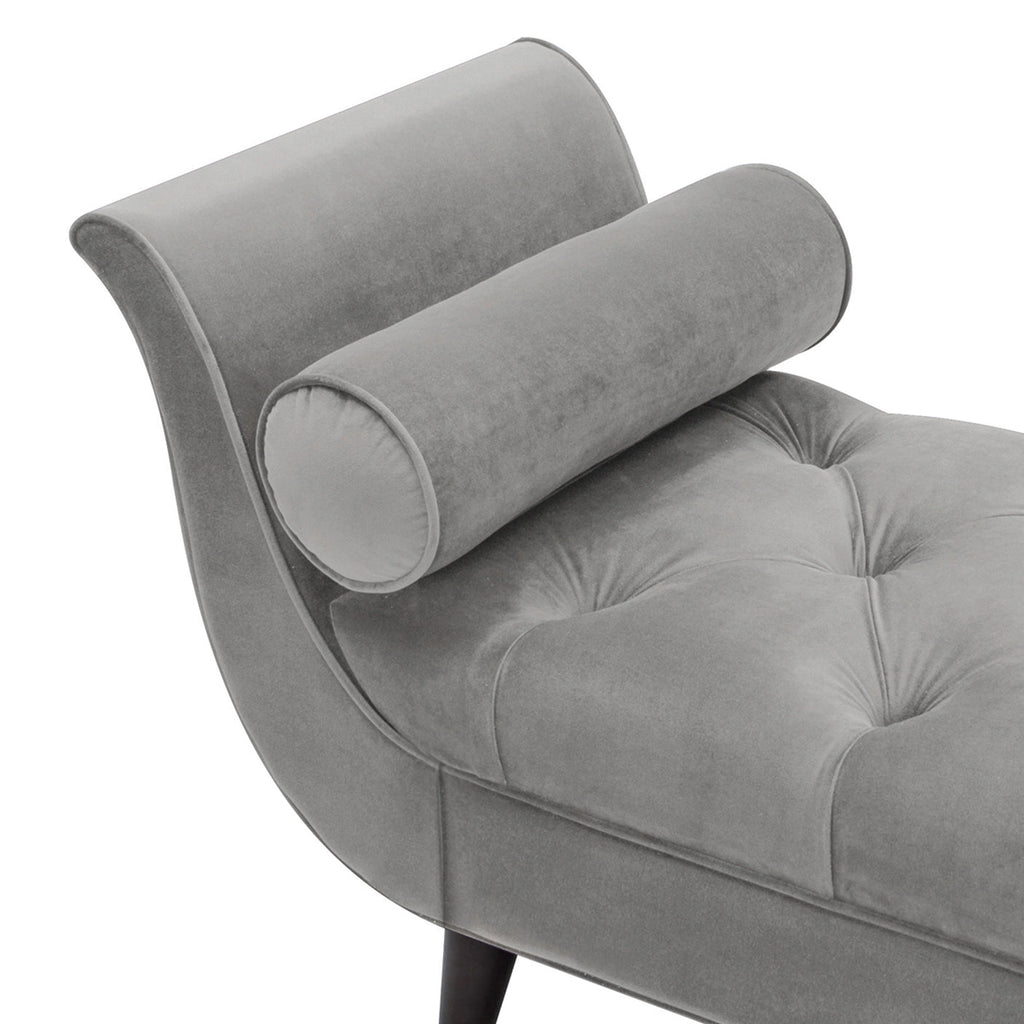 Alma Tufted Flared Arm Entryway Bench, Opal