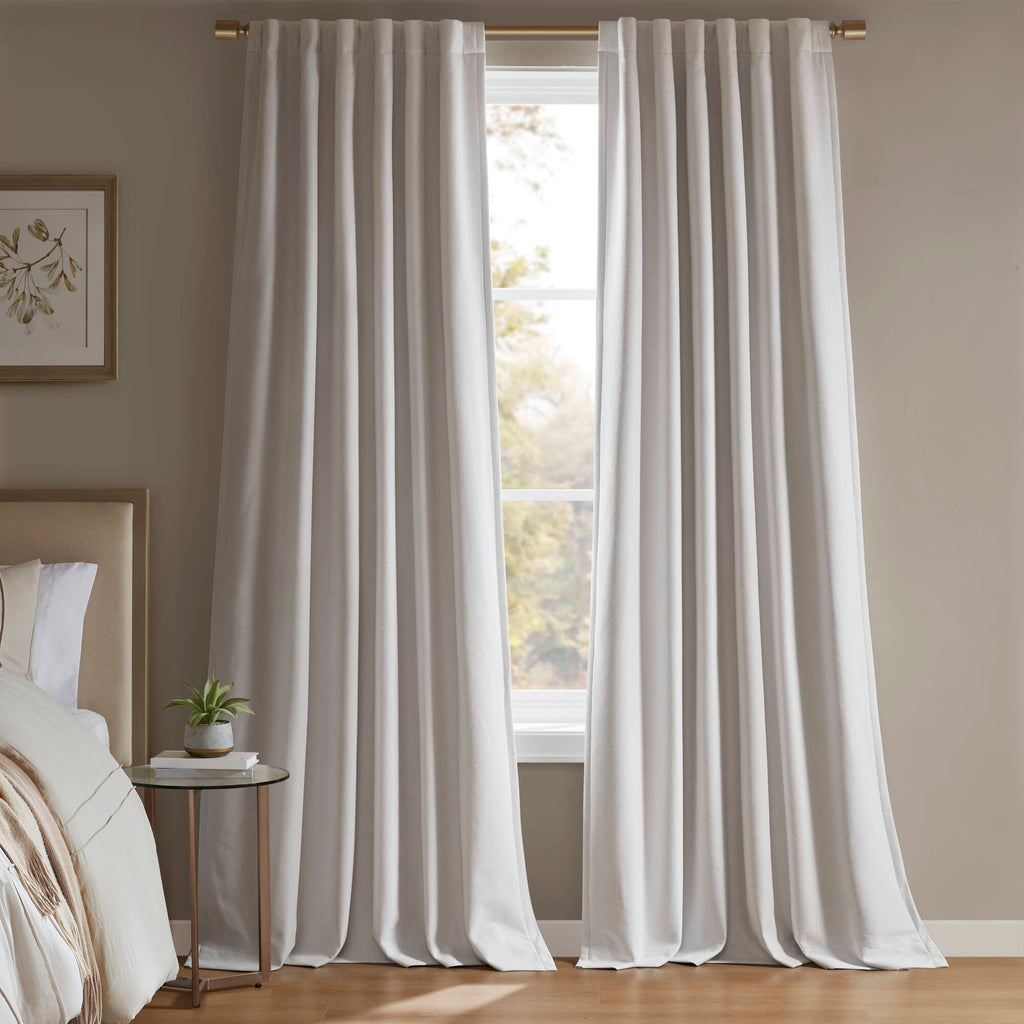 2-PK 52x84" Sound Blocking Total Blackout Curtain Panel Pair