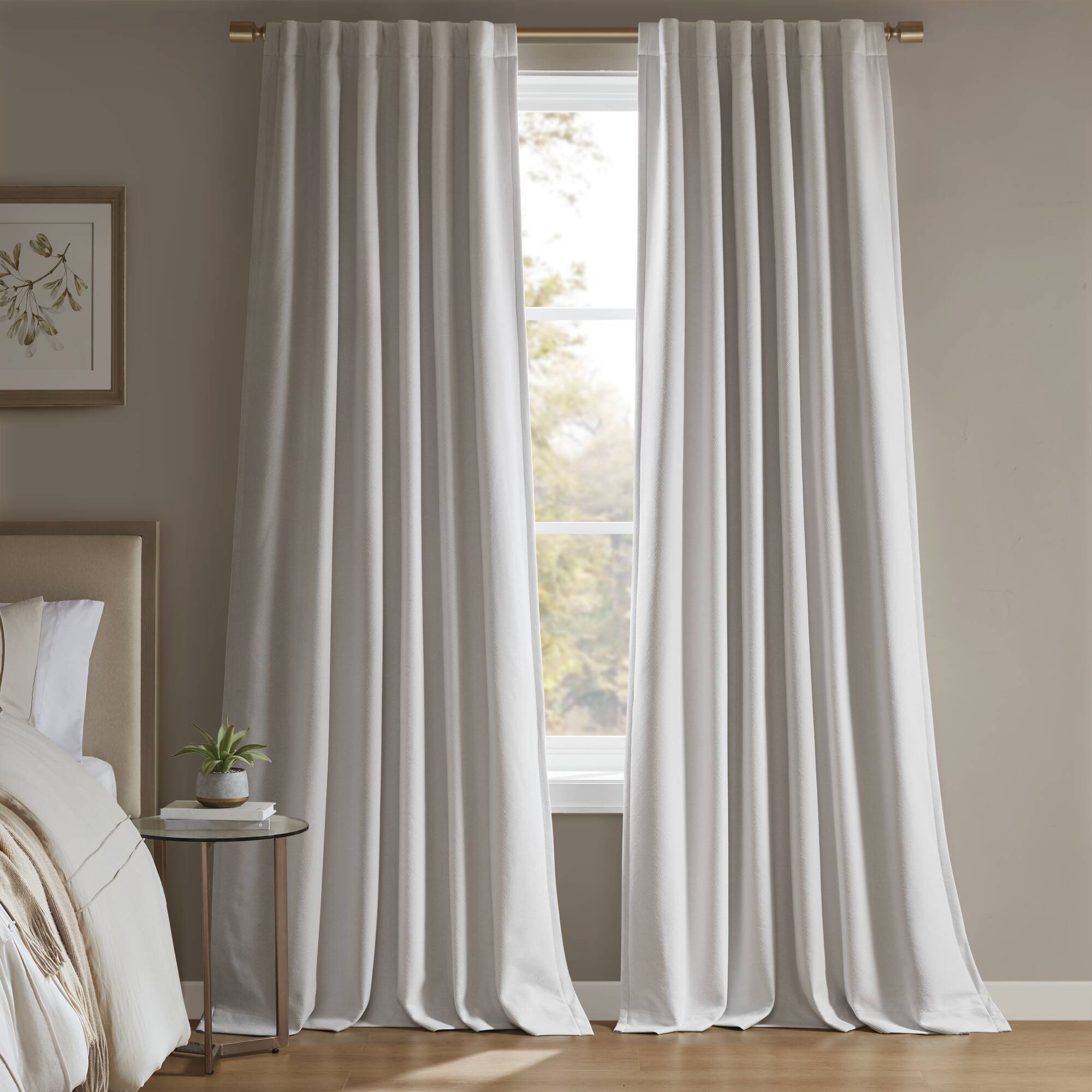 2-PK 52x84" Sound Blocking Total Blackout Curtain Panel Pair