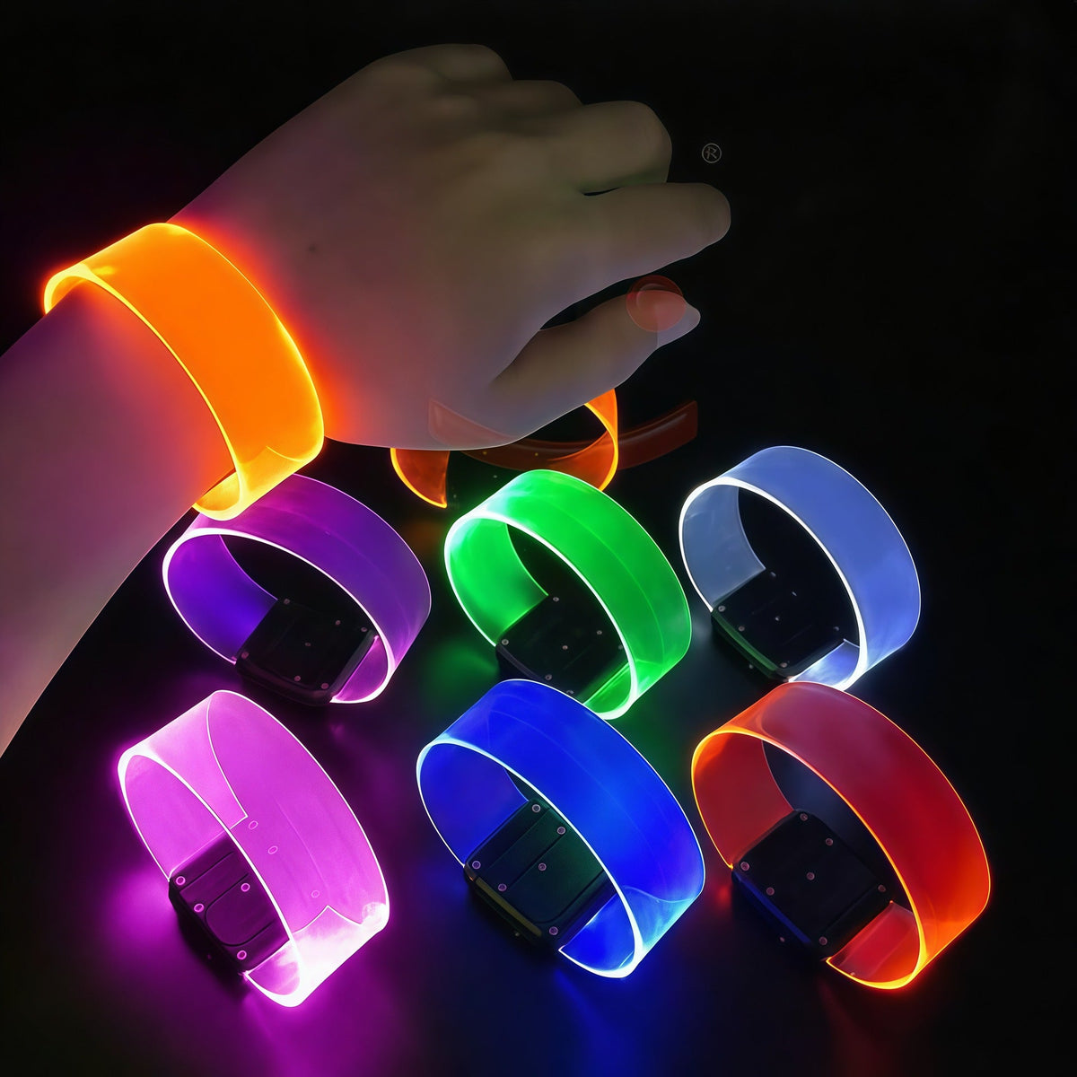 Concert And Music Festival Cheering Props LED Light-up Wristbands