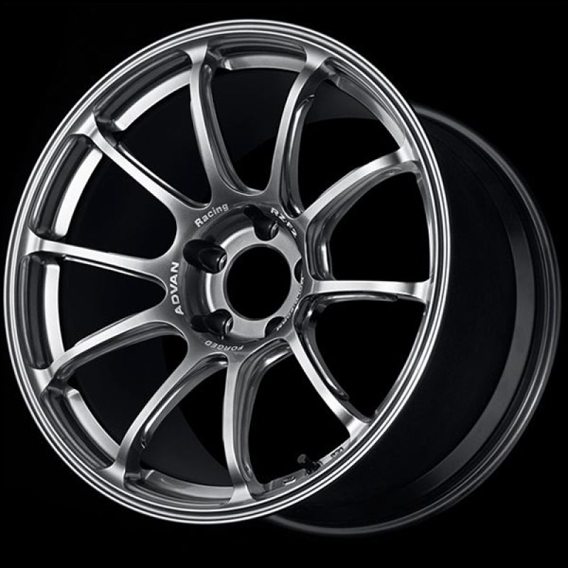 Advan RZ-F2 18x8.5 +38 5-114.3 Hyper Platinum Black YA28H38EHPB