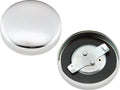 Bikers Choice 36-E73 Chrome Early Vented Gas Cap Single & Fatbob Tank Right Side Repl H-D 61103-36 490447