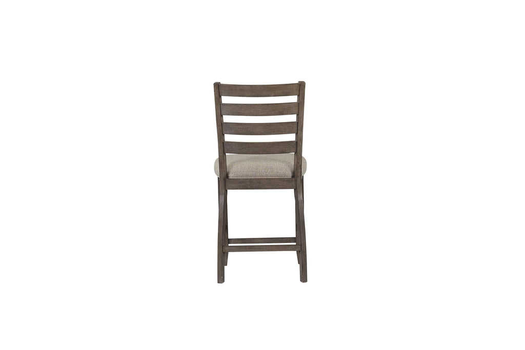 Counter Side Dining Stool with Ladder Back (Set of 2)