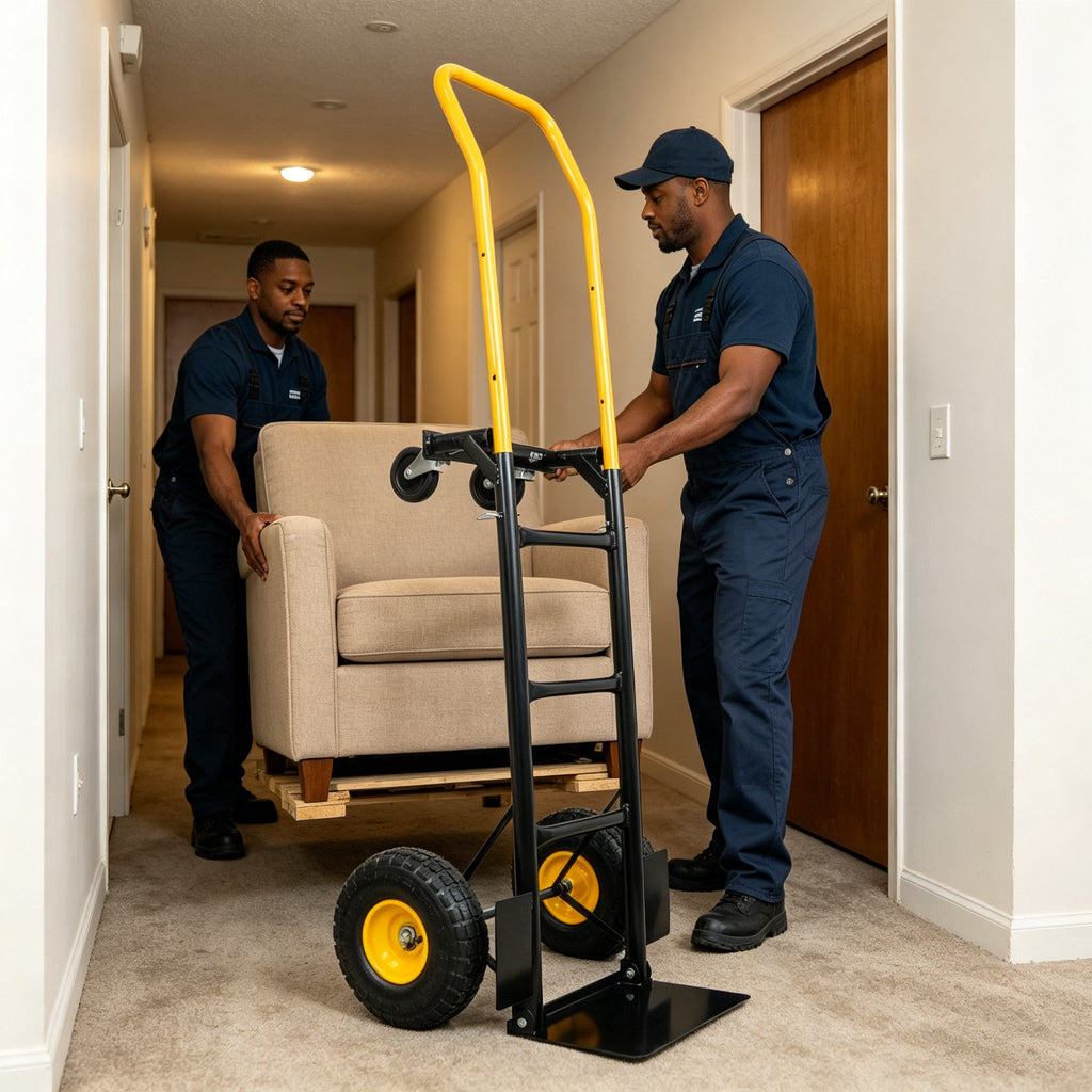 Dual Purpose Hand Truck Dolly Cart with Swivel Wheels
