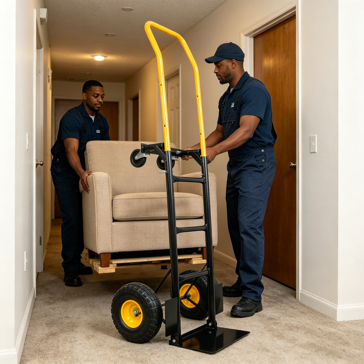 Dual Purpose Hand Truck Dolly Cart with Swivel Wheels