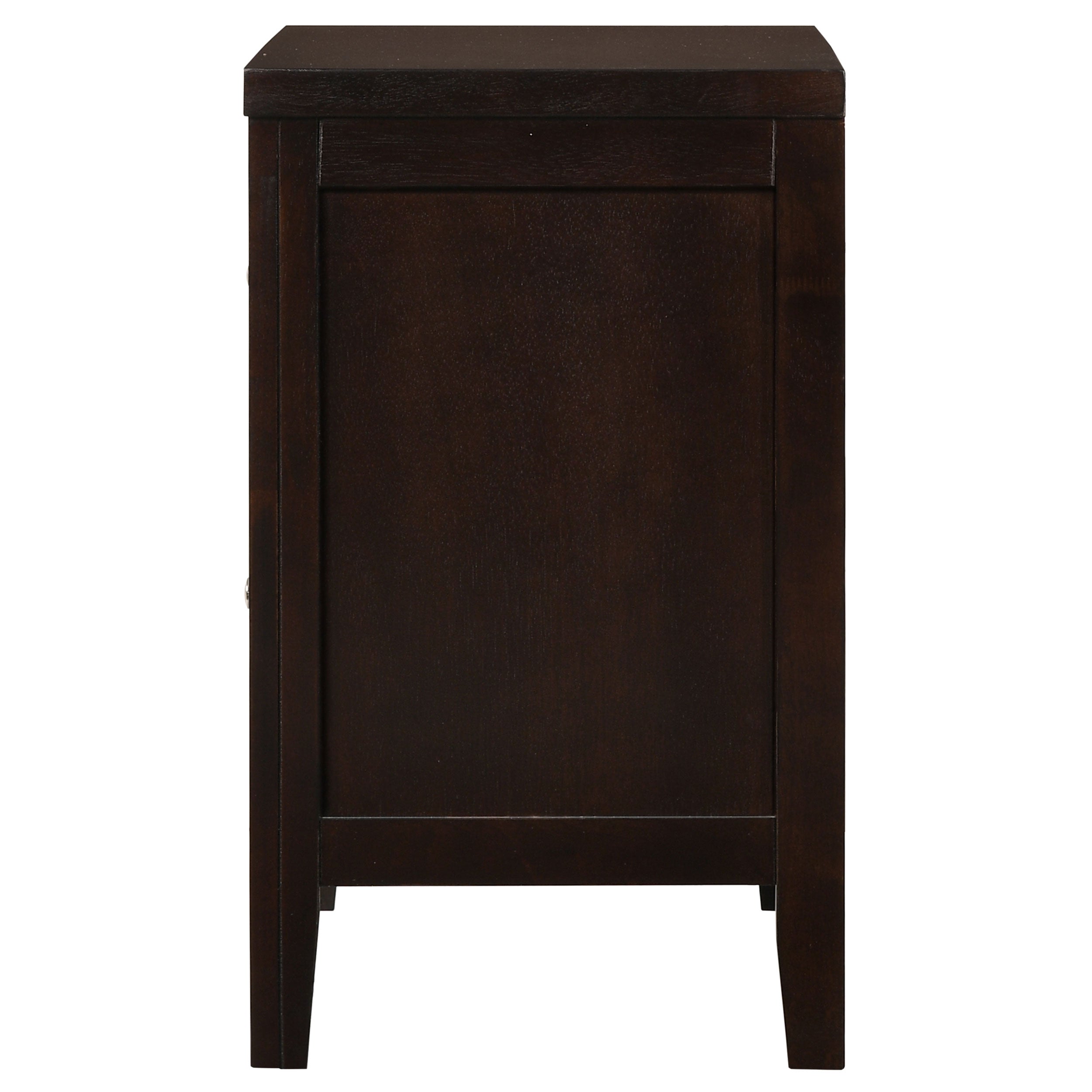 Garrett Cappuccino 2-Drawer Rectangular Nightstand