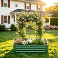 2-in-1 Raised Garden Bed with Trellis - 59" Tall Arch Planter Box