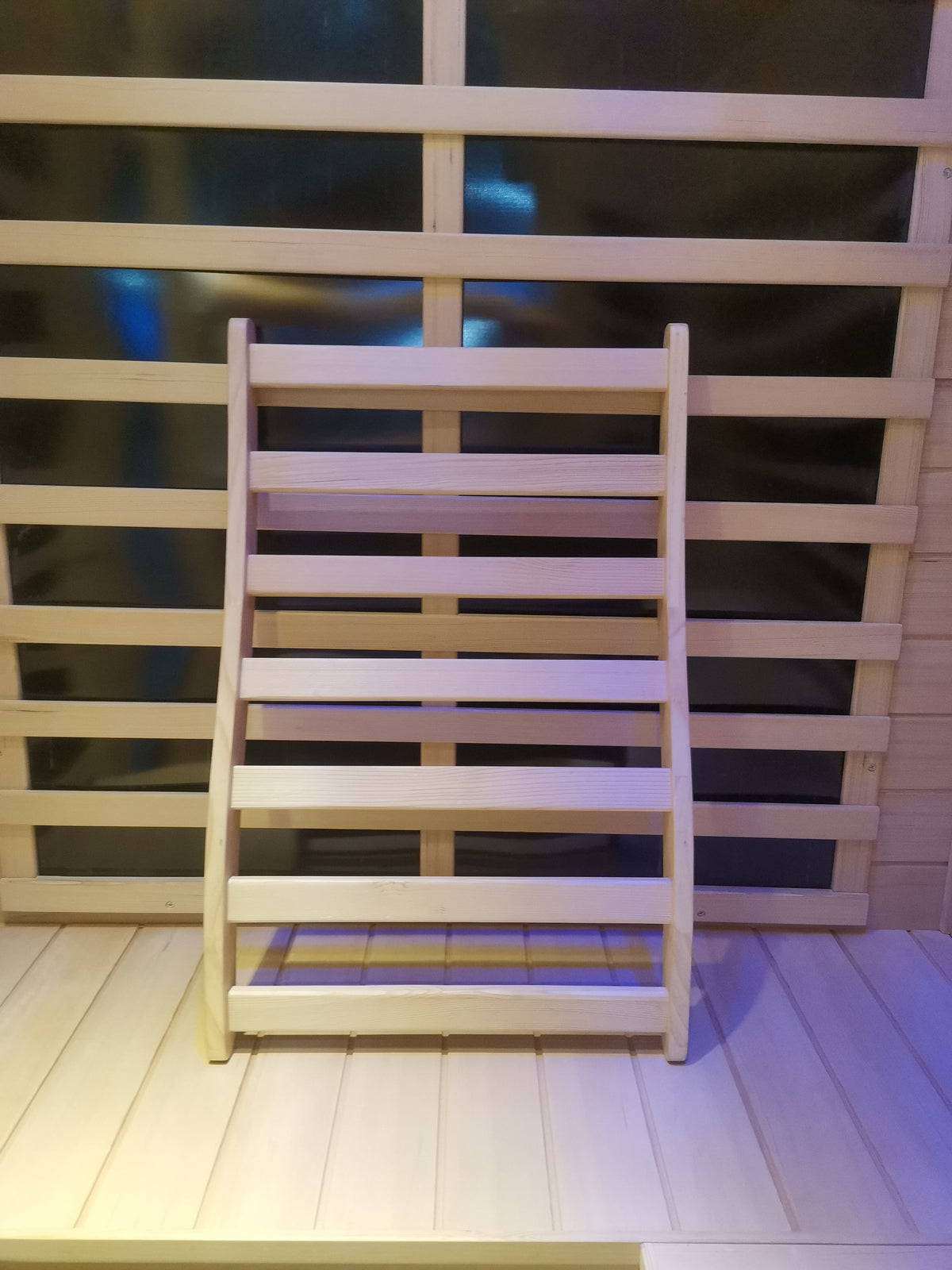 Hemlock Wide Flat Grid Sauna Room Backrest