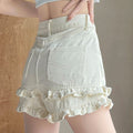 Women's Simple And Versatile High Waist Denim Shorts