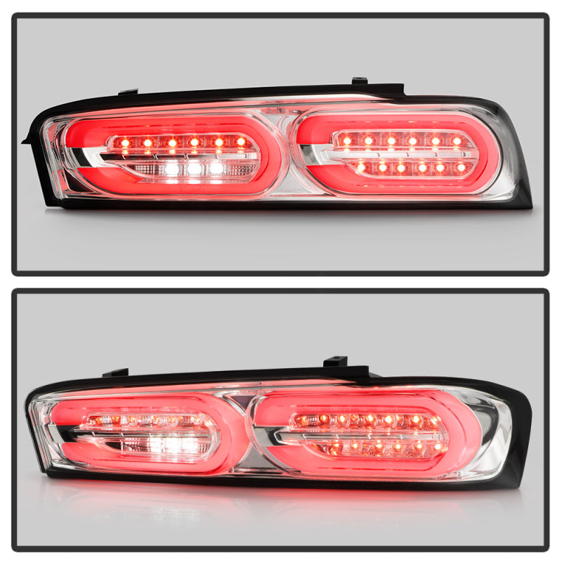 Spyder Chevy Camaro 16-18 Halogen LED Tail Lights Chrome ALT-YD-CCAM16HAL-SEQ-C 5087225