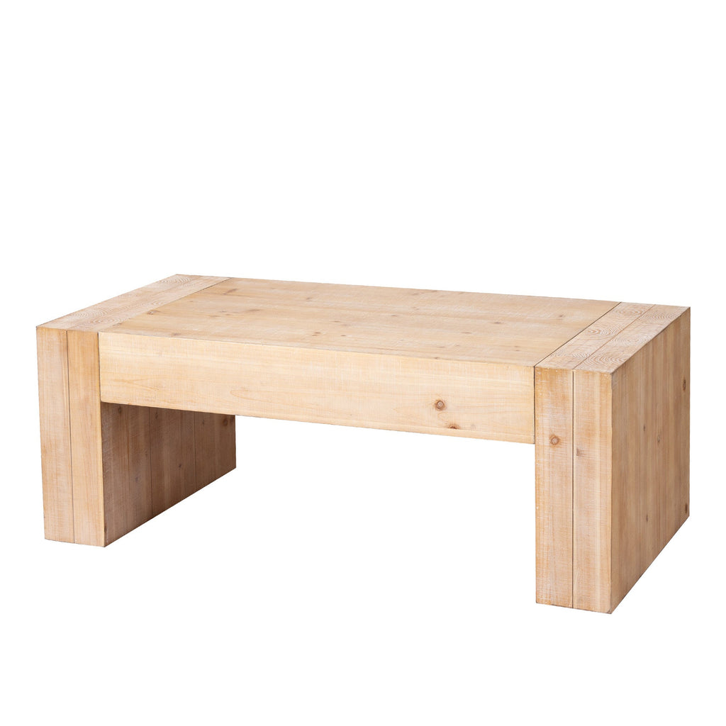 49" Rustic Wood Coffee Table