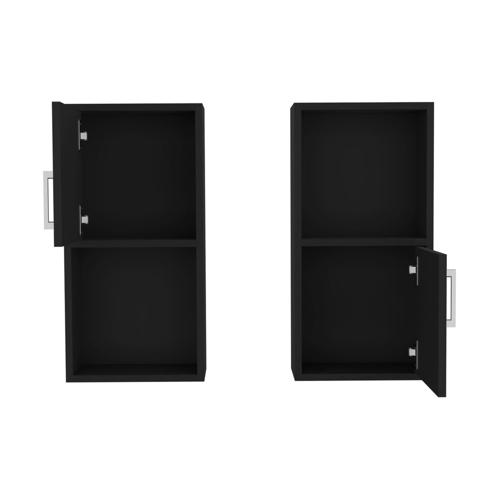 Wall Mounted Bathroom Medicine Cabinet - Eak 24" H, Two Doors