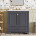 30" Luxurious Bathroom Vanity with Ceramic Sink