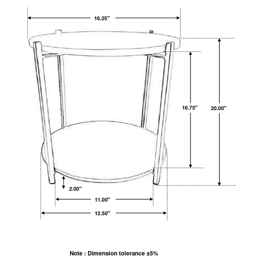 Bleskin Oval Side Table