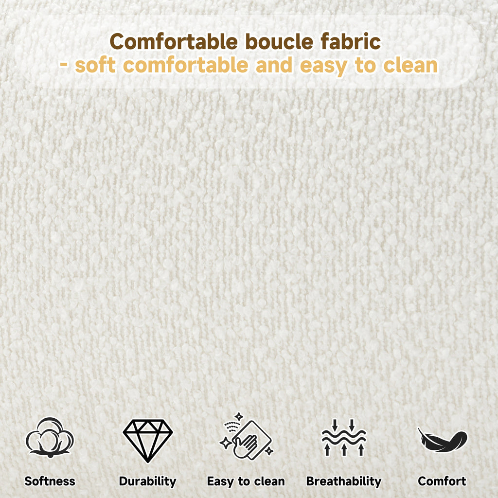 Cream Style Fabric Upholstered Bed