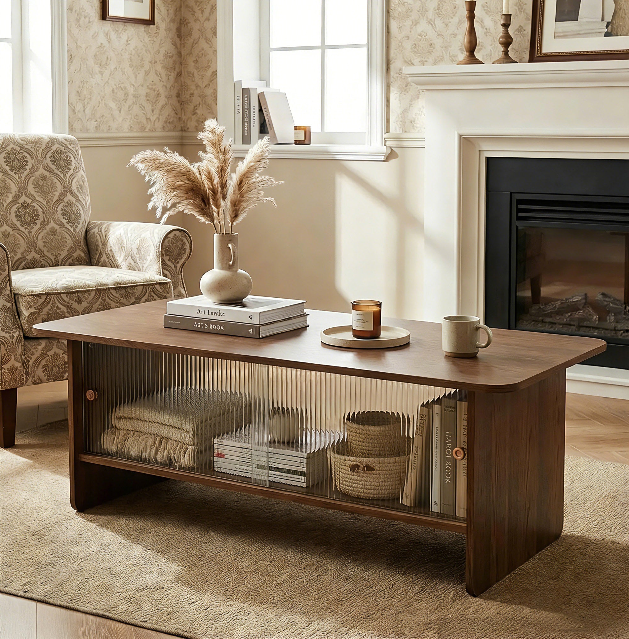 47" Coffee Table With Storage