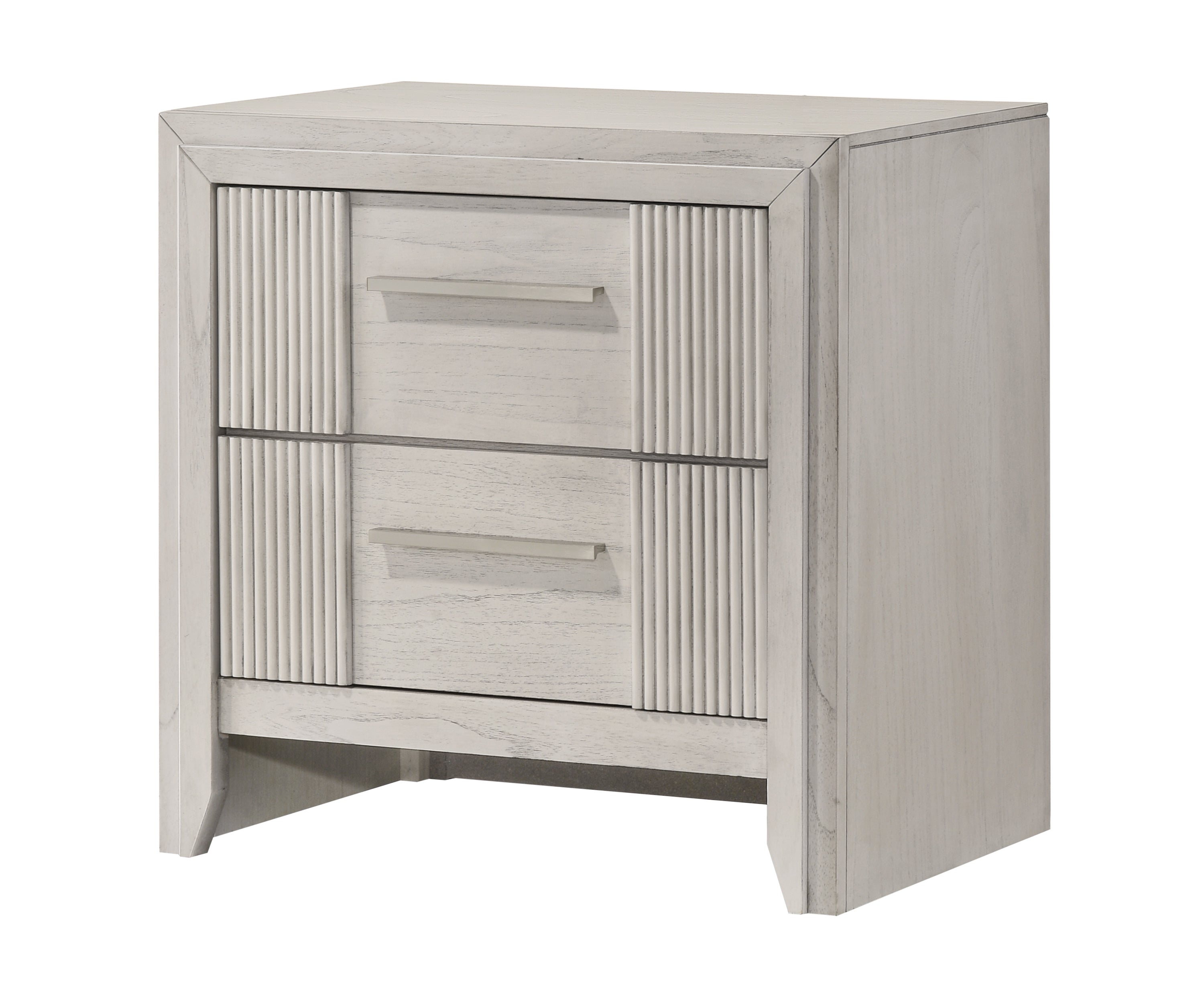 Contemporary 2-Drawer Nightstand - Mist