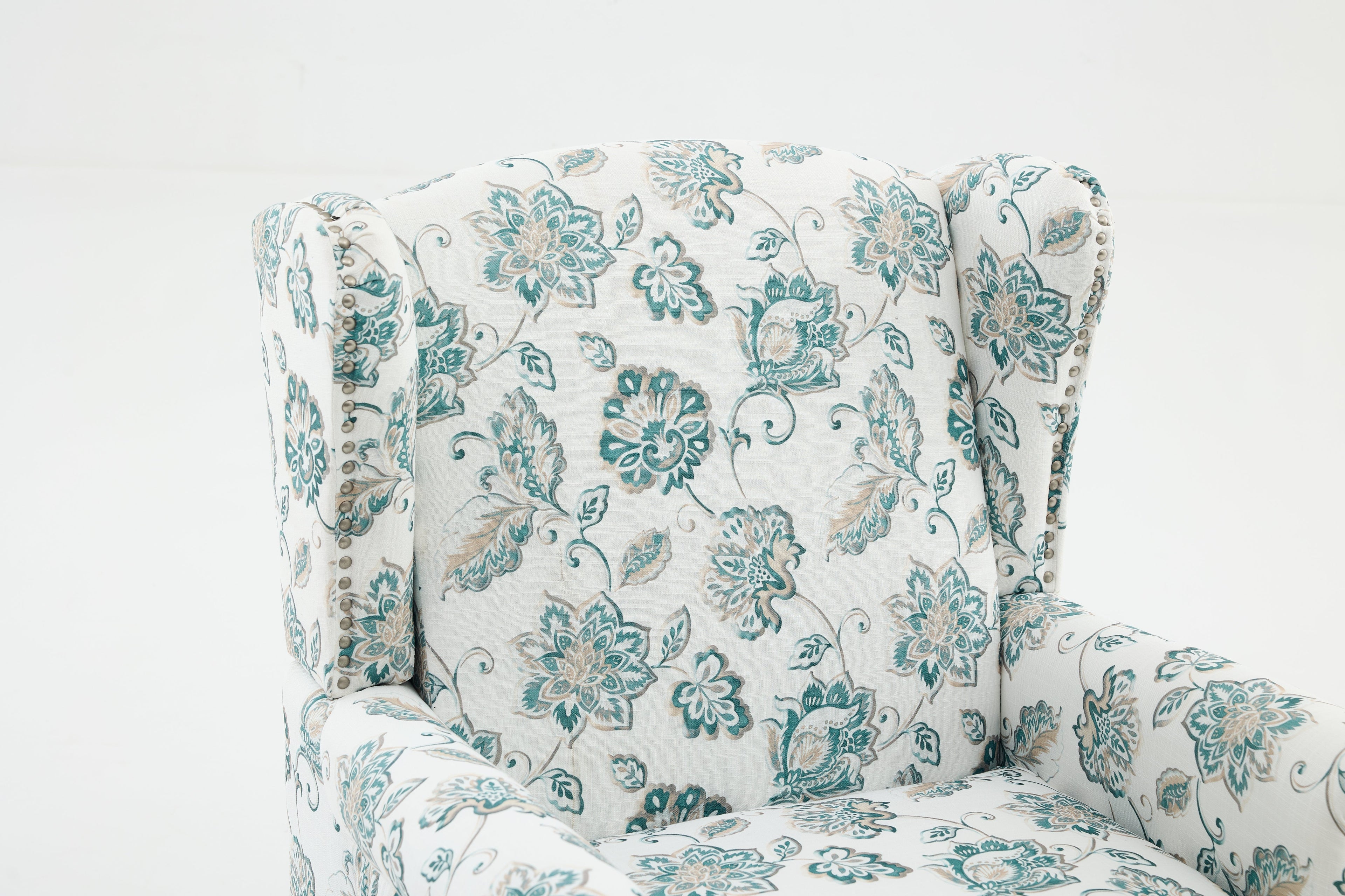 Modern Accent Chair with Retro Wood Legs