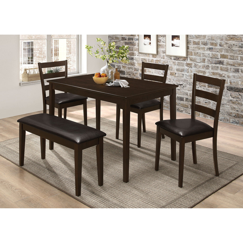 Arvin Cappuccino 5 Piece Dining Set