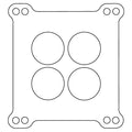 Cometic Gasket Cometic Carter AFB Holley 4 Barrel .039in Fiber Carburetor Gasket - 4-Hole - Double Drilled C15181