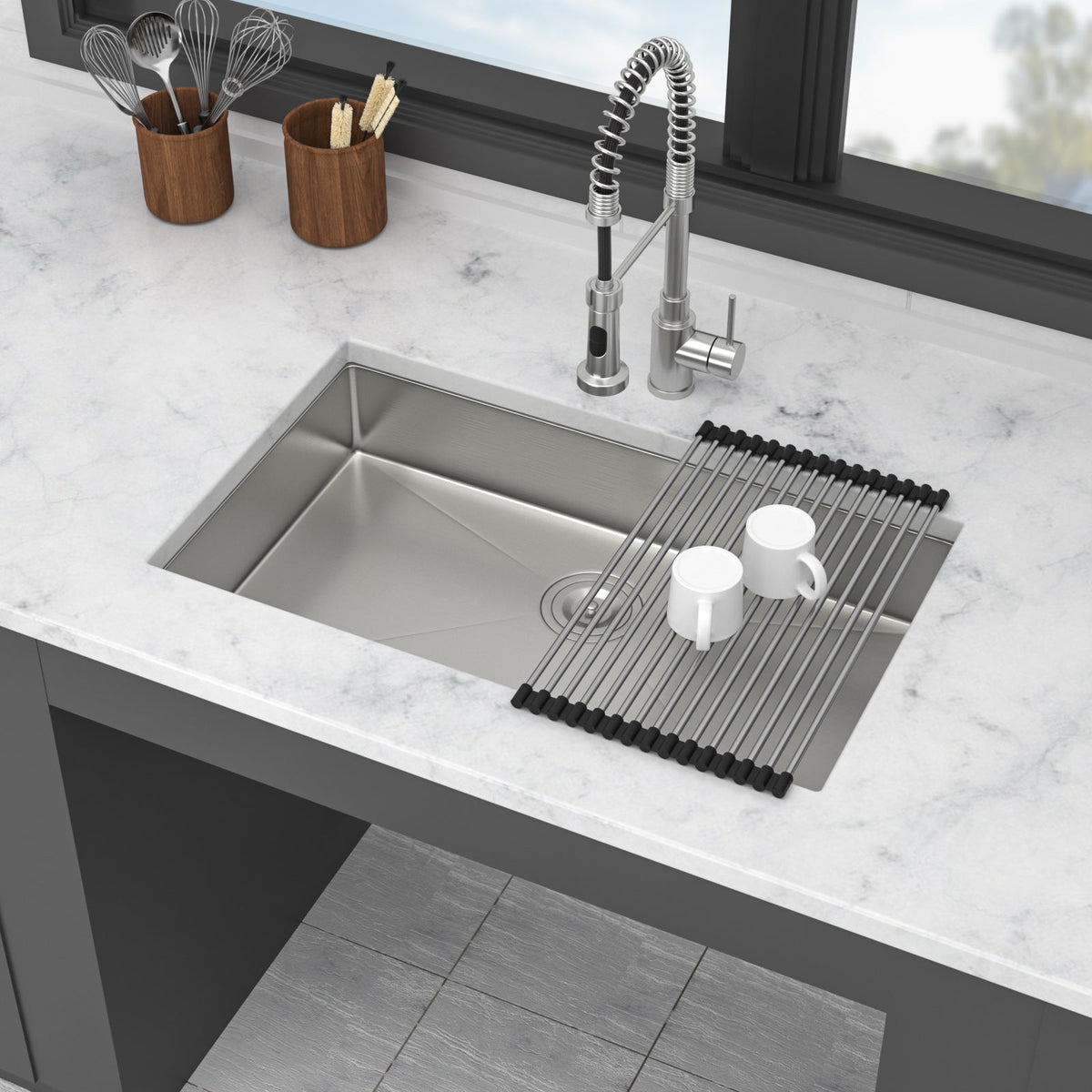 30 Inch ADA-Compliant Kitchen Sink - Undermount Single Bowl