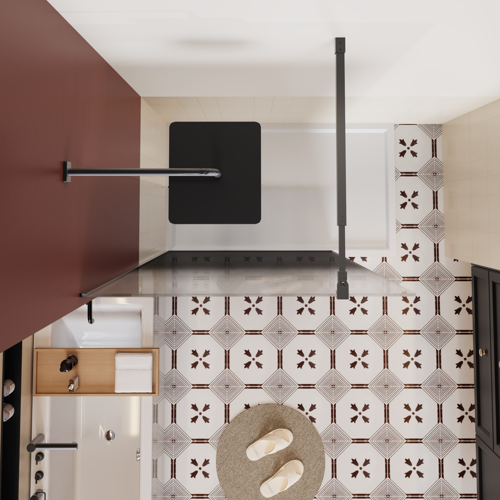 34 Inch W x 72 Inch H Fixed Shower Door