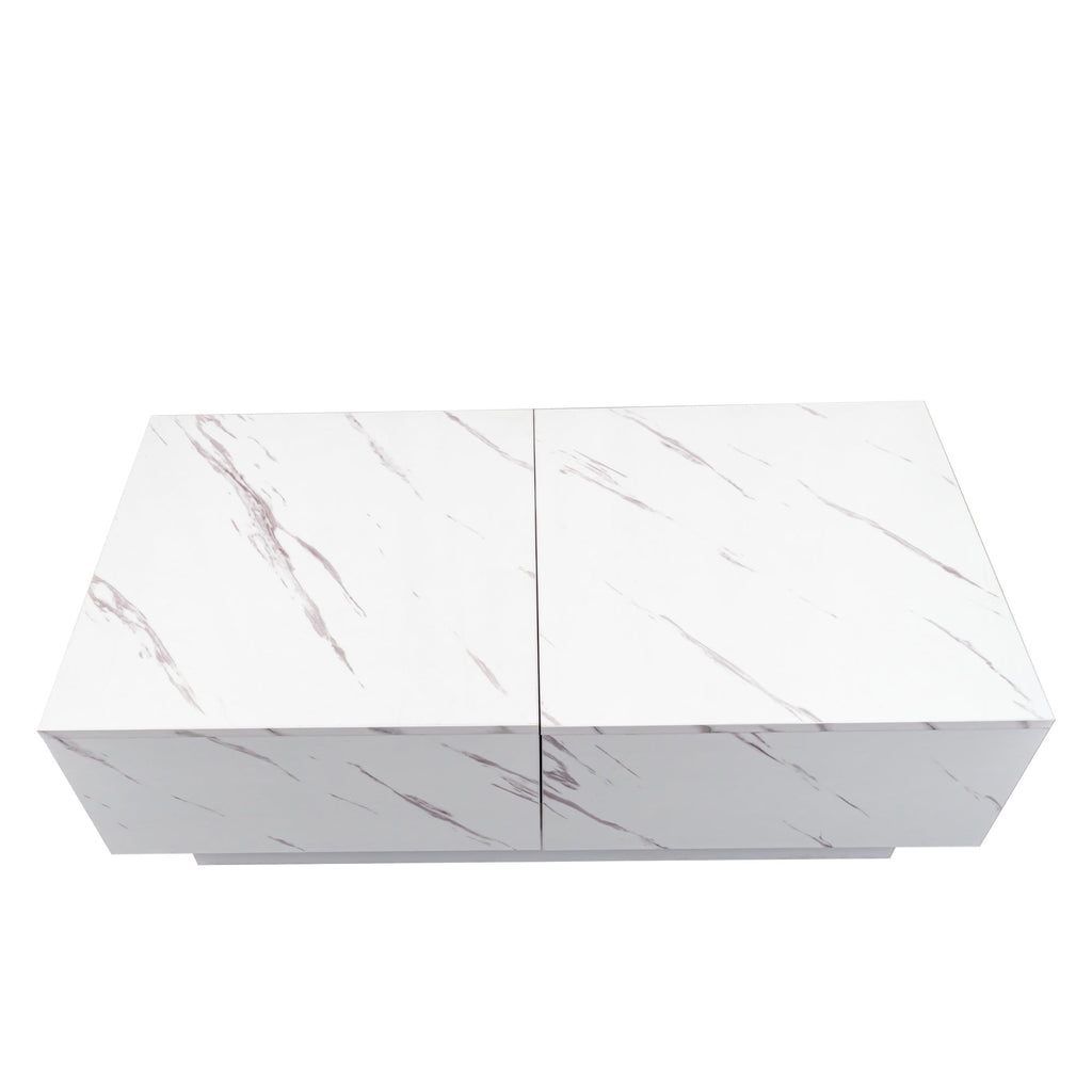 Coffee Table with Sliding Tabletop and Hidden Storage