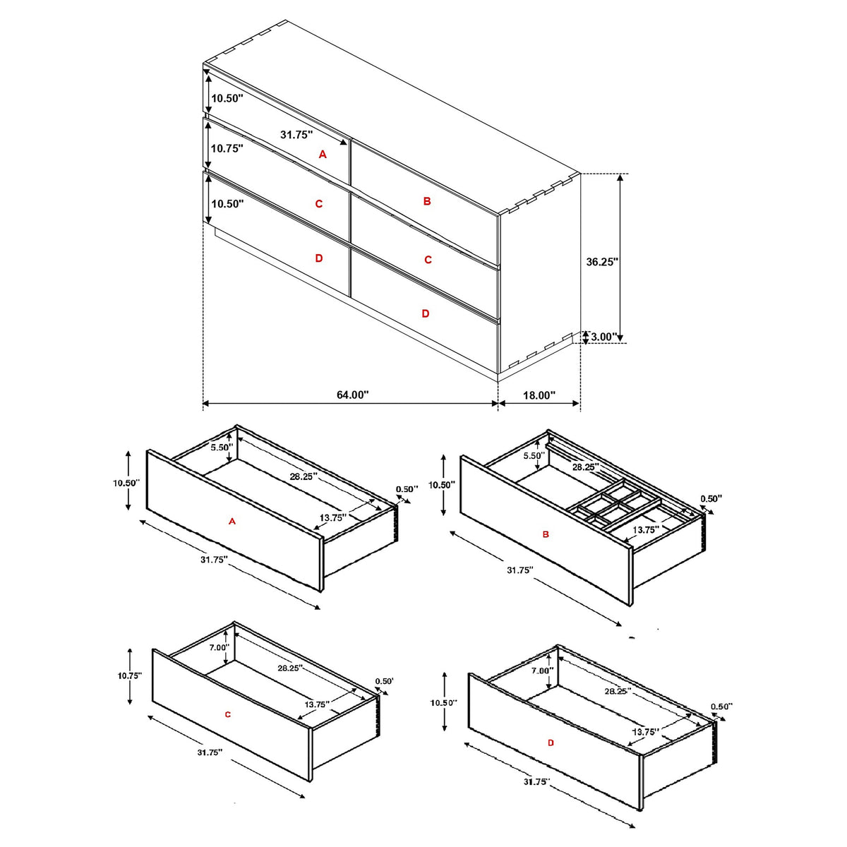 Beverly Smokey Bedroom Set