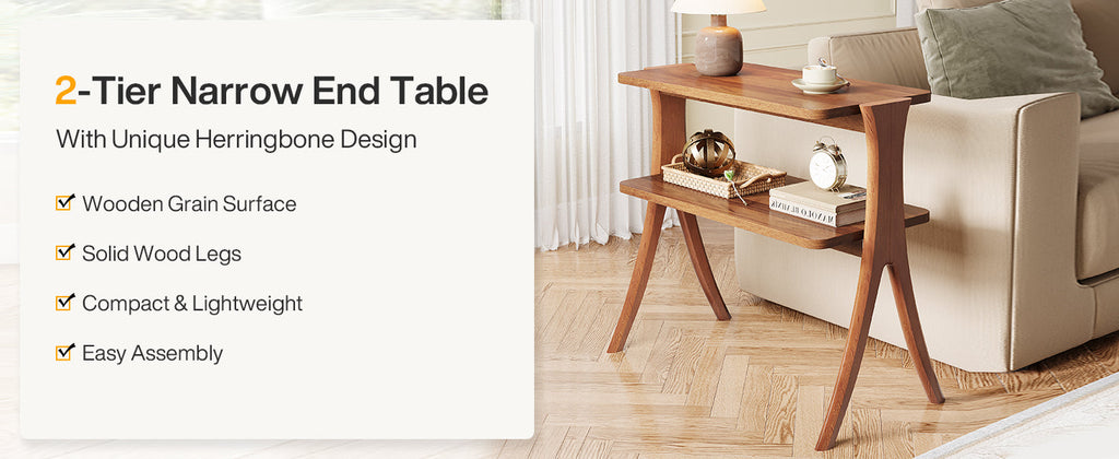 25.2” Narrow Side Table