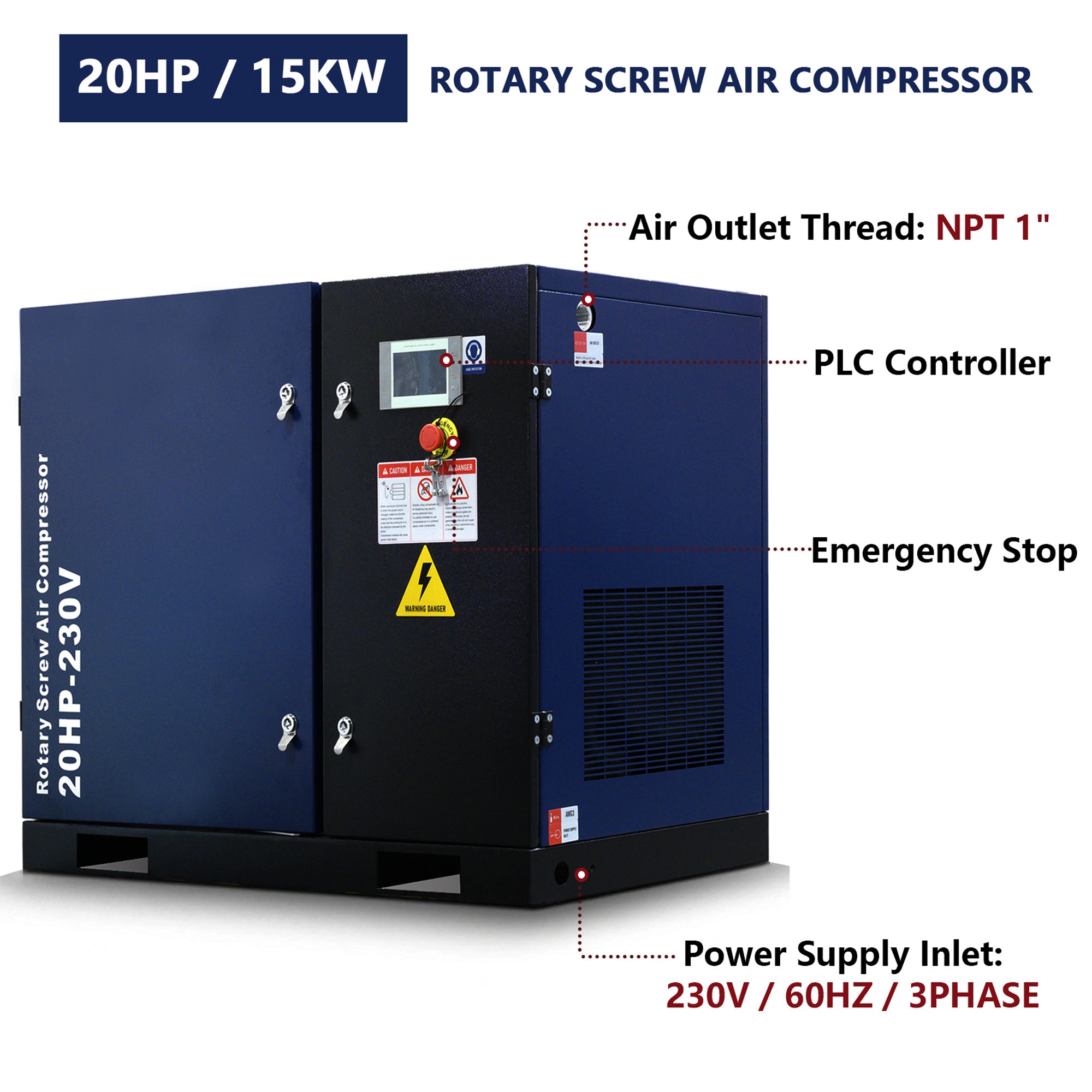 20HP Rotary Screw Air Compressor