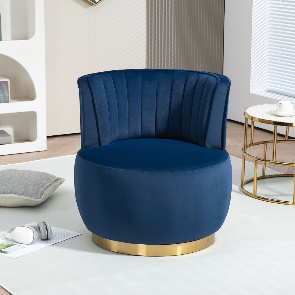 360 Degree Swivel Cuddle Barrel Accent Sofa Chairs