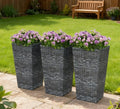 Taper Planters Set of 3 for Outdoor Plants