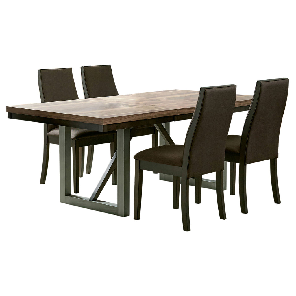 Holloway Chocolate 5-Piece Dining Set