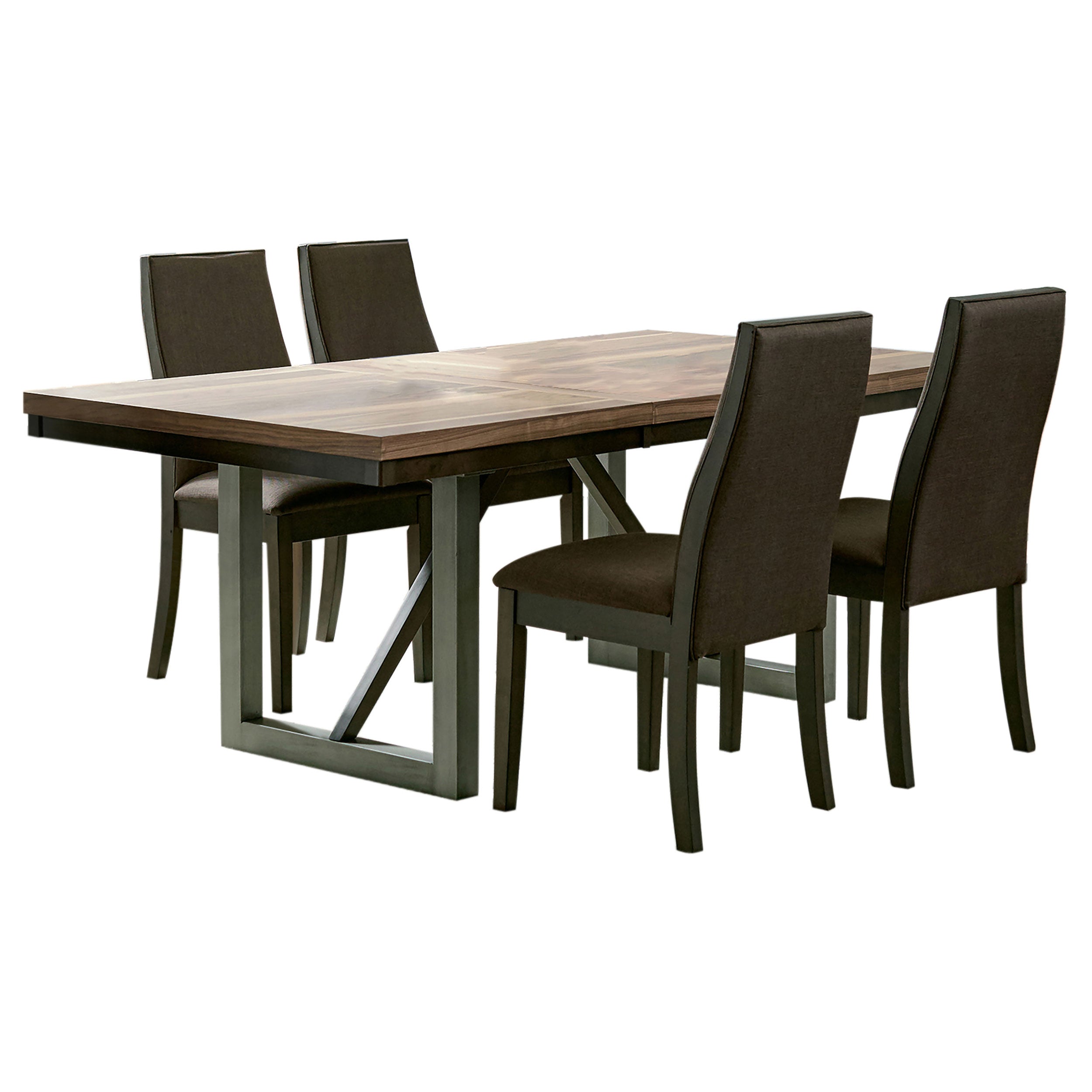 Holloway Chocolate 5-Piece Dining Set